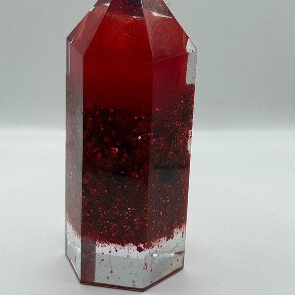Red Burgundy Crystal Tower - Picture 1 of 3